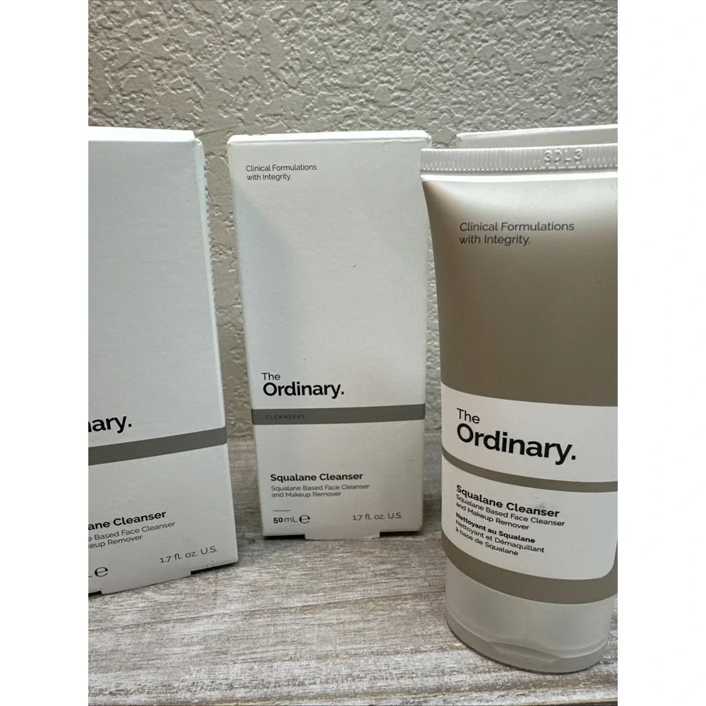 $19 🌙 3 The Ordinary Squalane Based Face Cleanser - Set Of 3 x 50mL 1.7